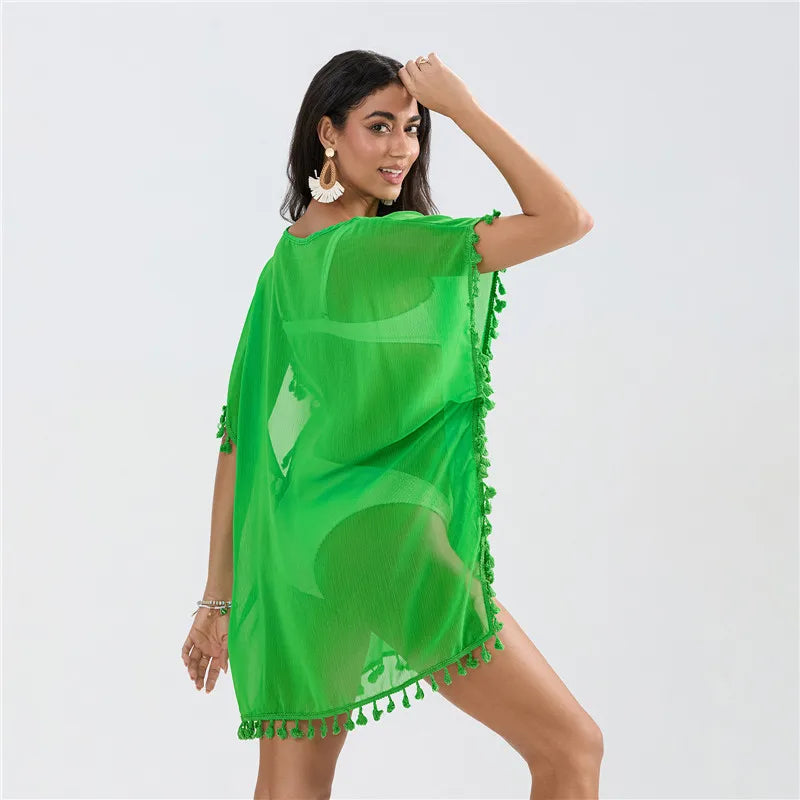 Crochet Lace Beach Cover-Up
