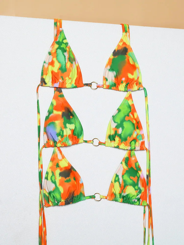 Chain Triangle Micro Bikini