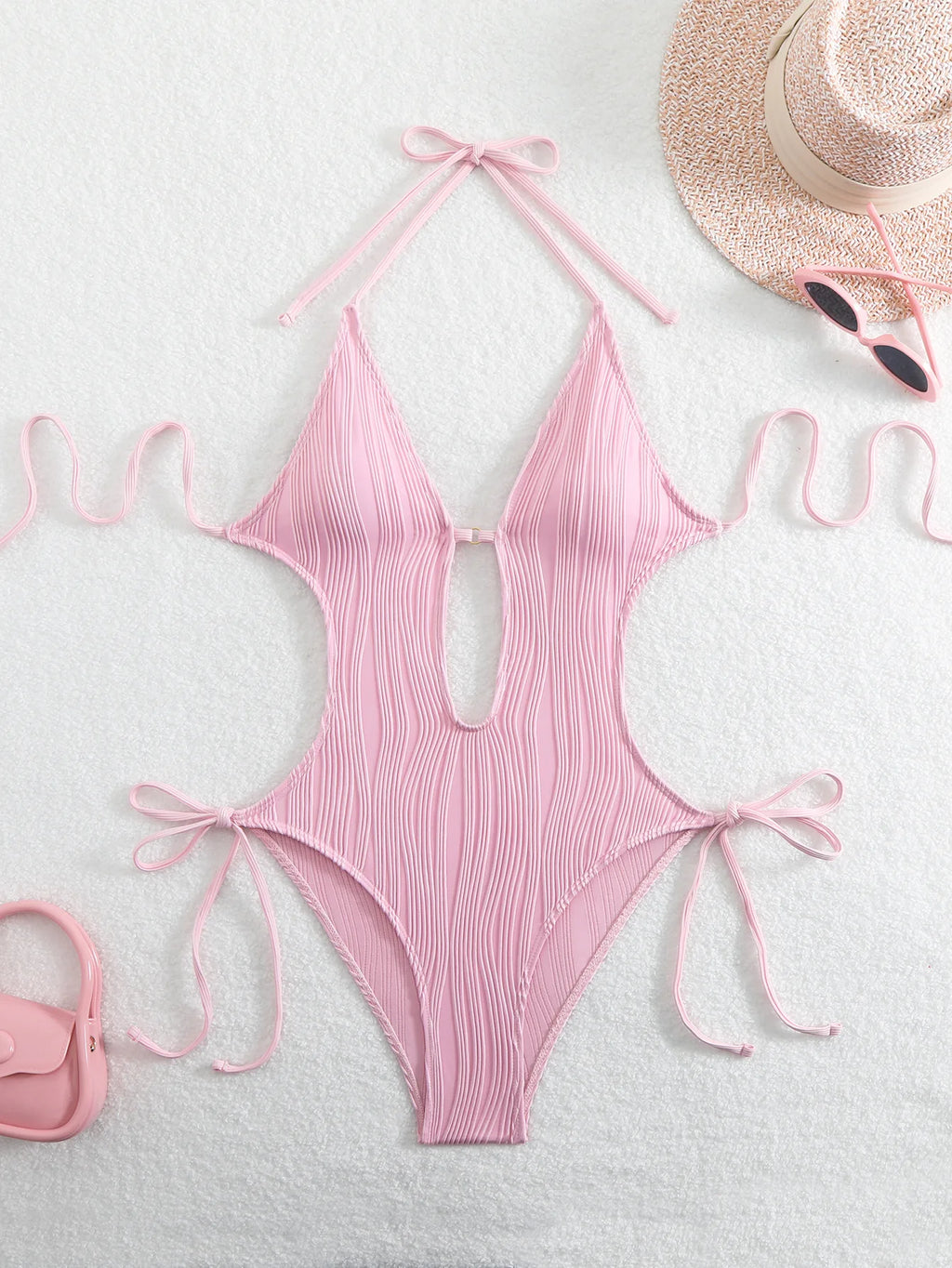Halter V-Neck Monokini