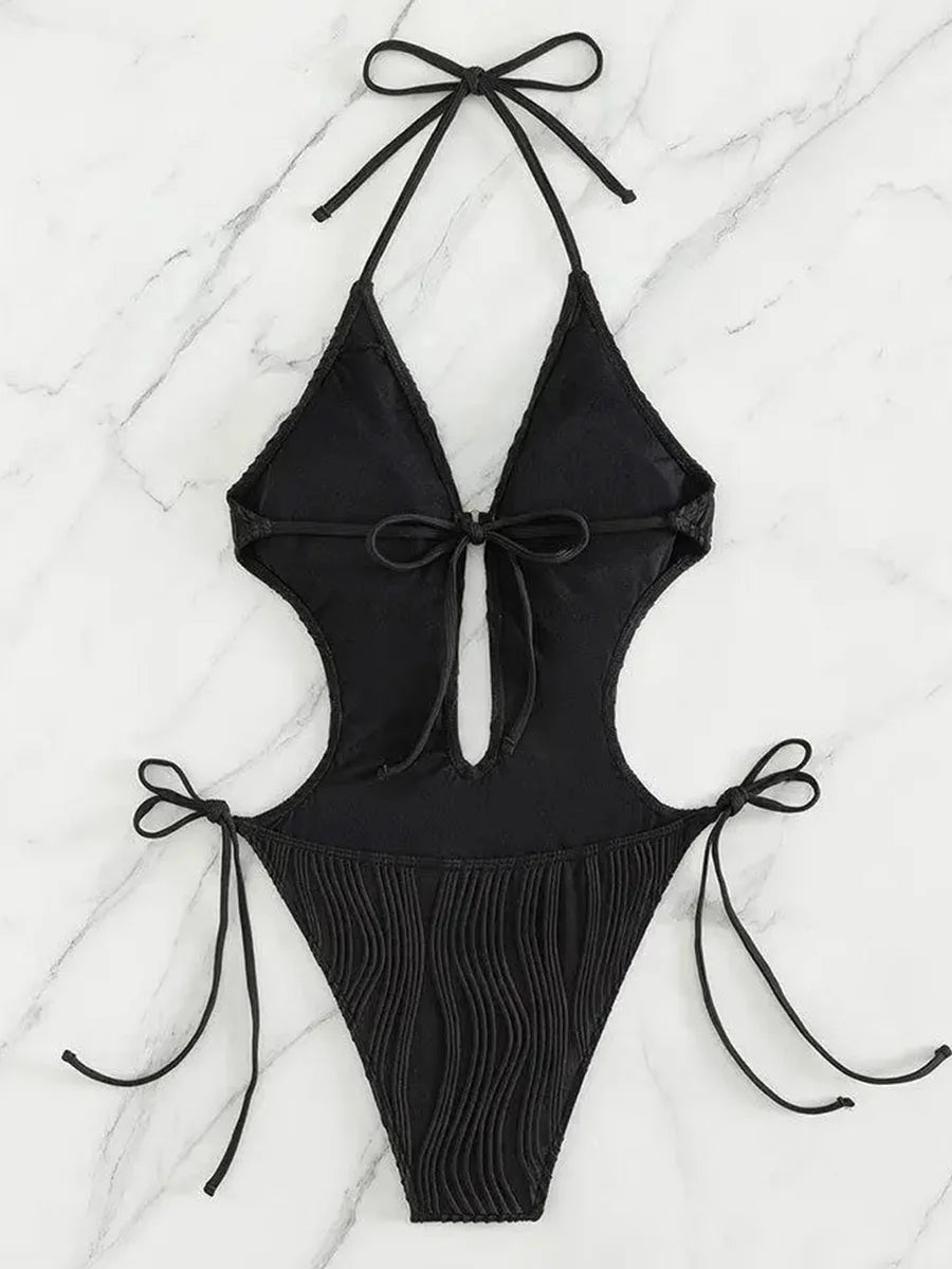 Halter V-Neck Monokini