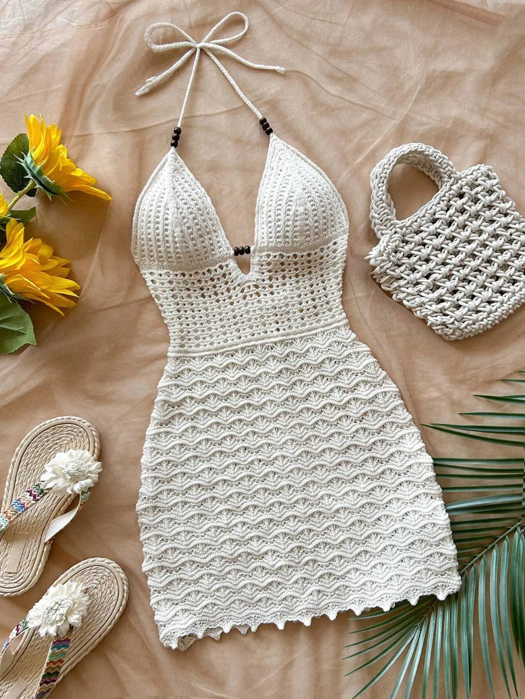 Ombre Knit Cut-Out Midi Dress