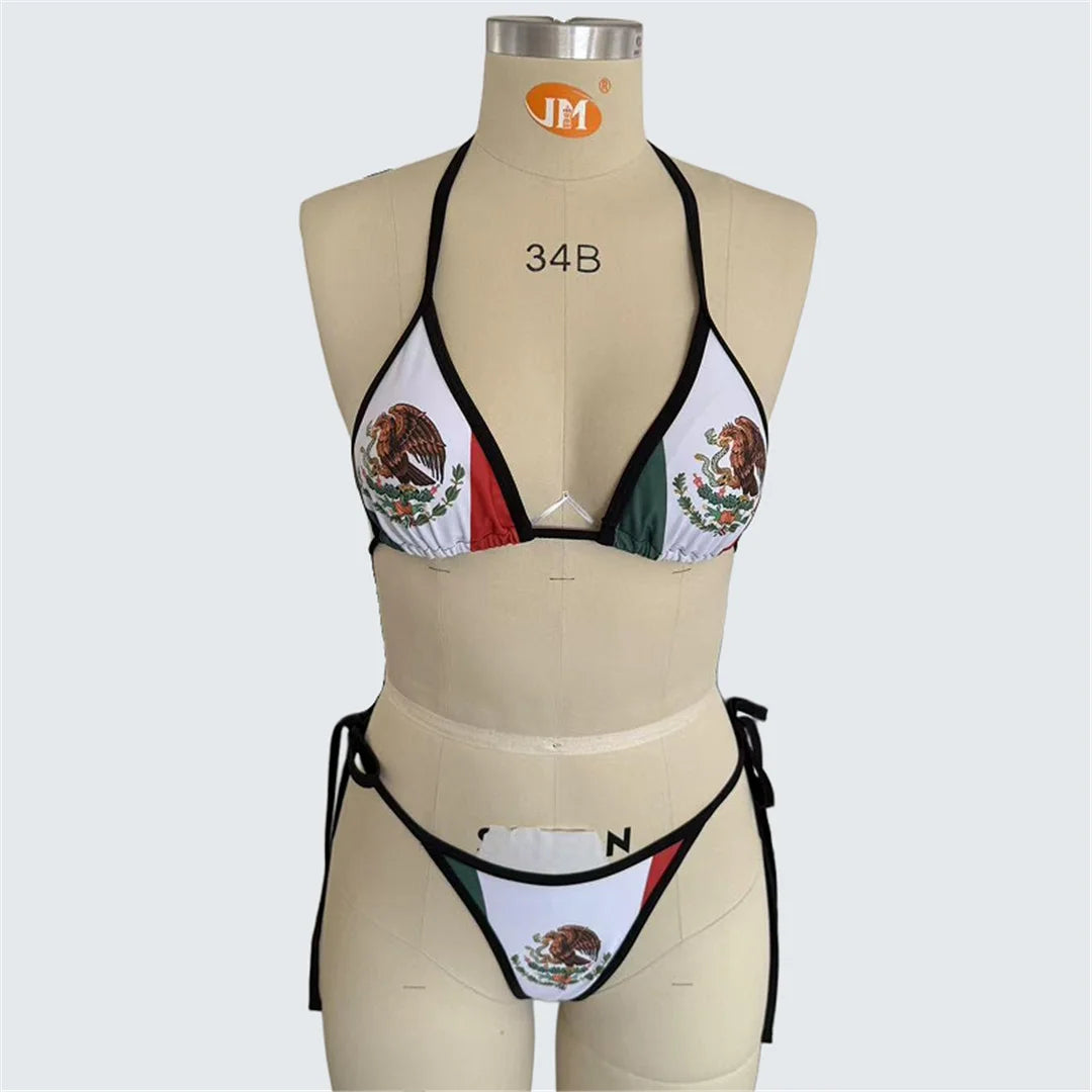 Mexico Flag Bikini Set