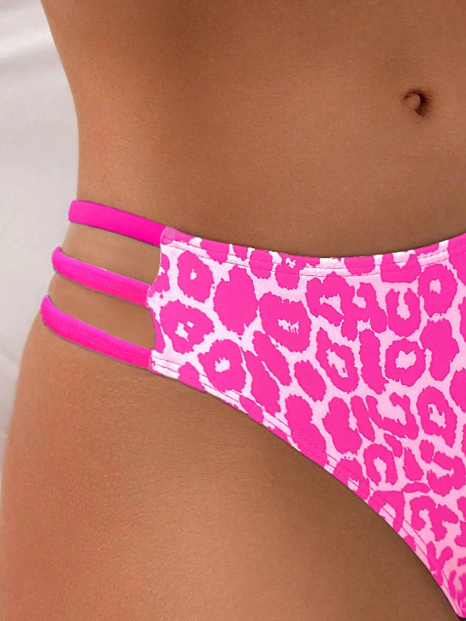 Leopard High-Waist Micro Bikini