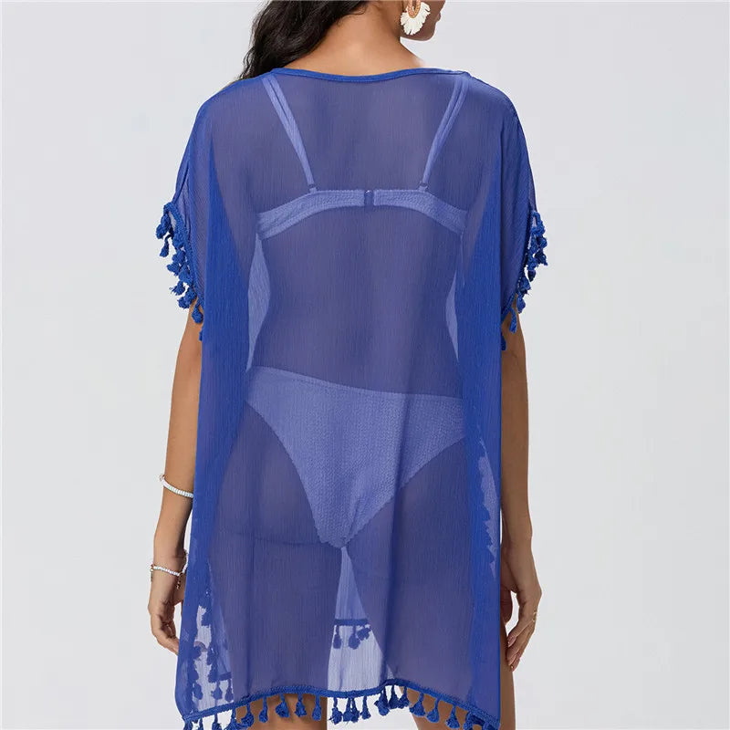 Crochet Lace Beach Cover-Up