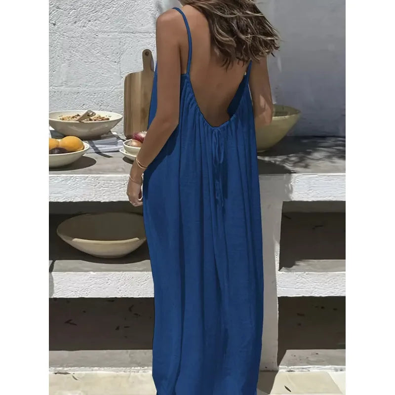 Strapless Boho Maxi Dress