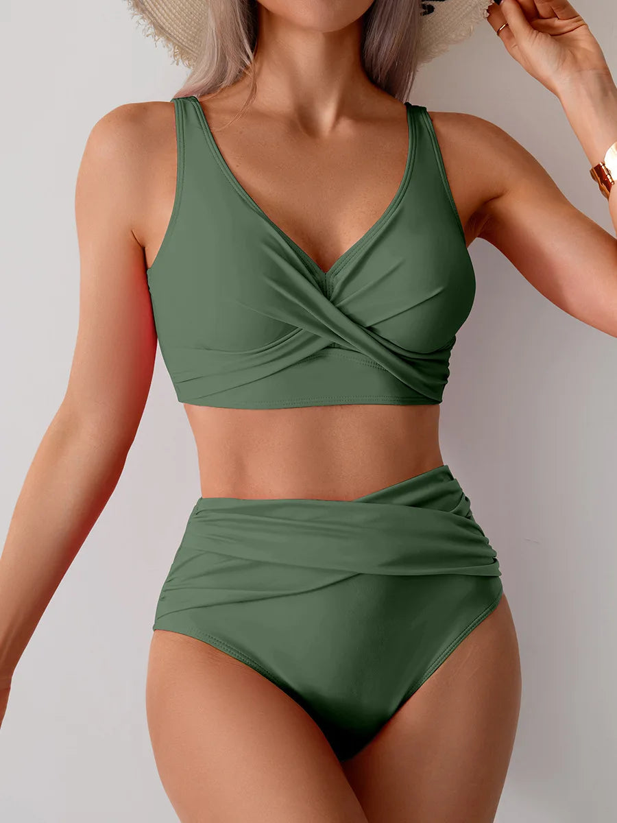 High-Waist Push-Up Bikini Set