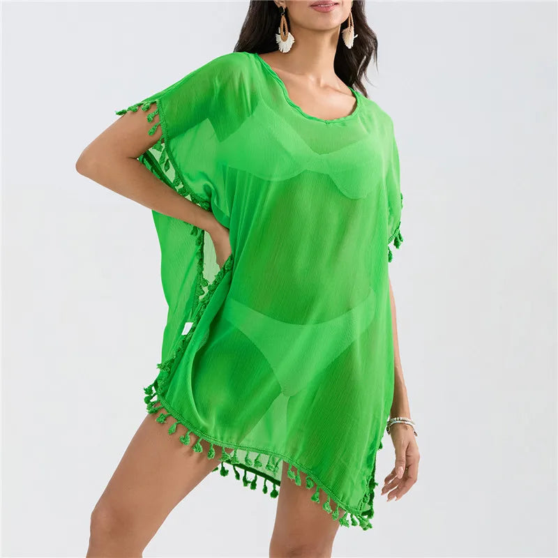Crochet Lace Beach Cover-Up