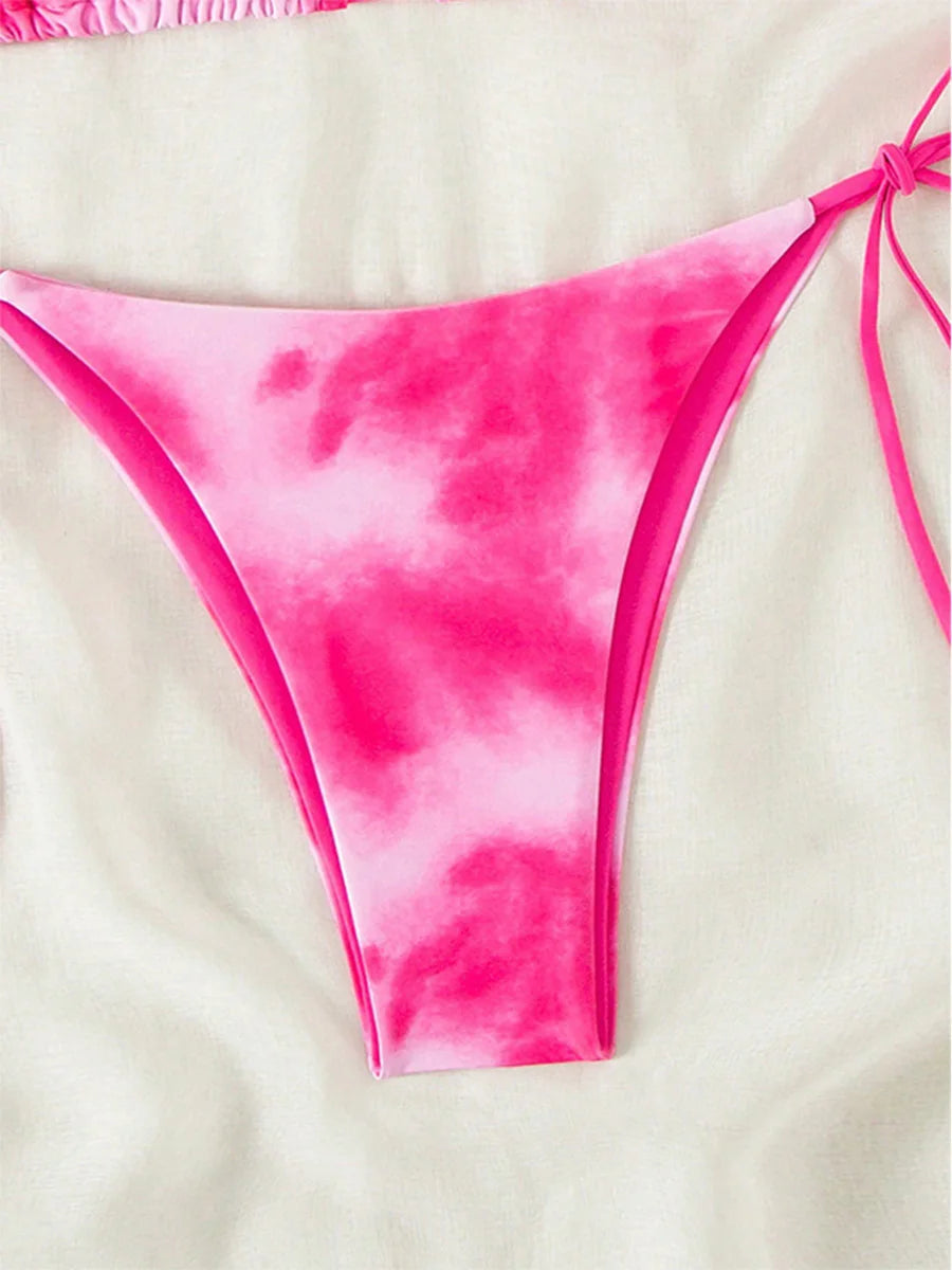 Tie-Dye Micro String Bikini