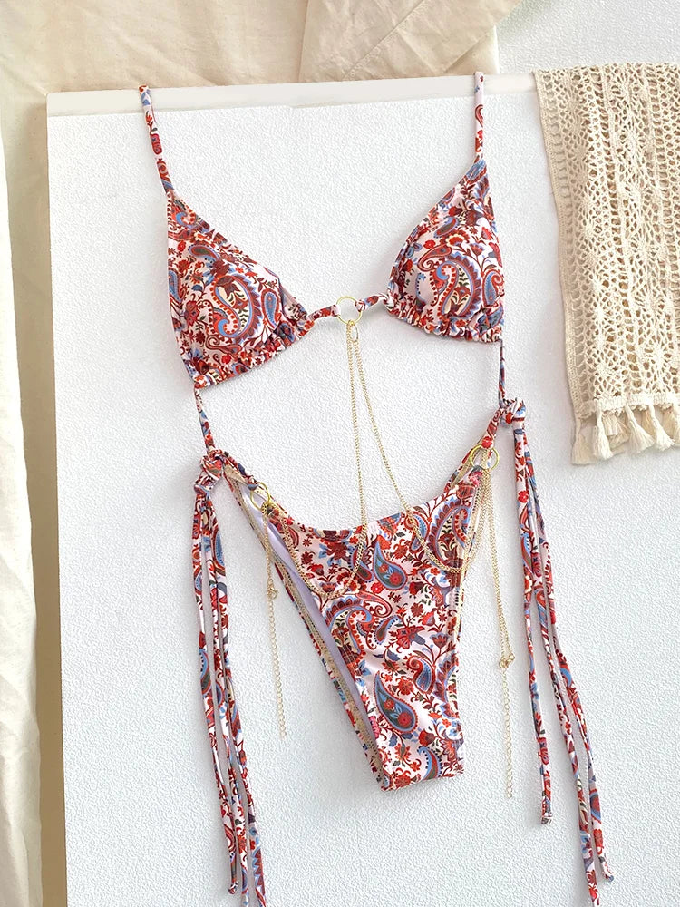 Push-Up Print Bikini Set