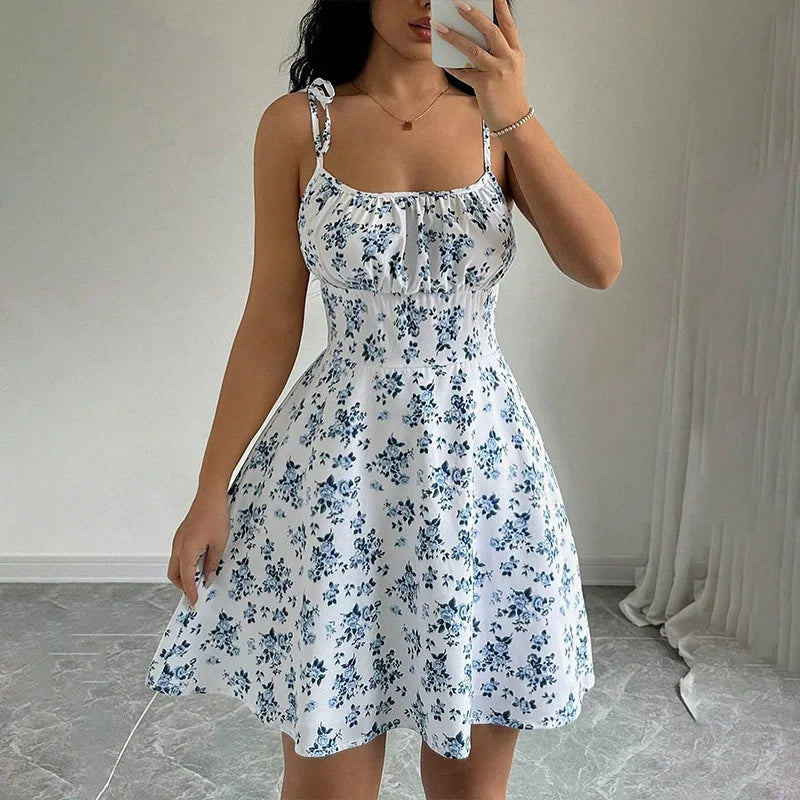 Floral Spaghetti Sundress