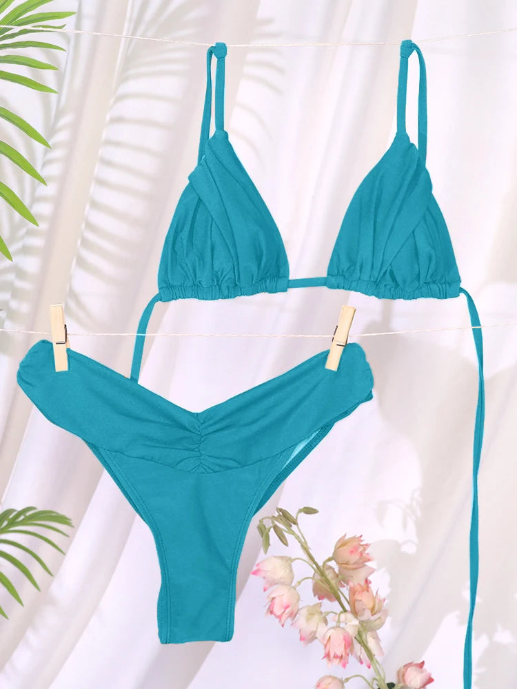 Folded Triangle Micro Bikini