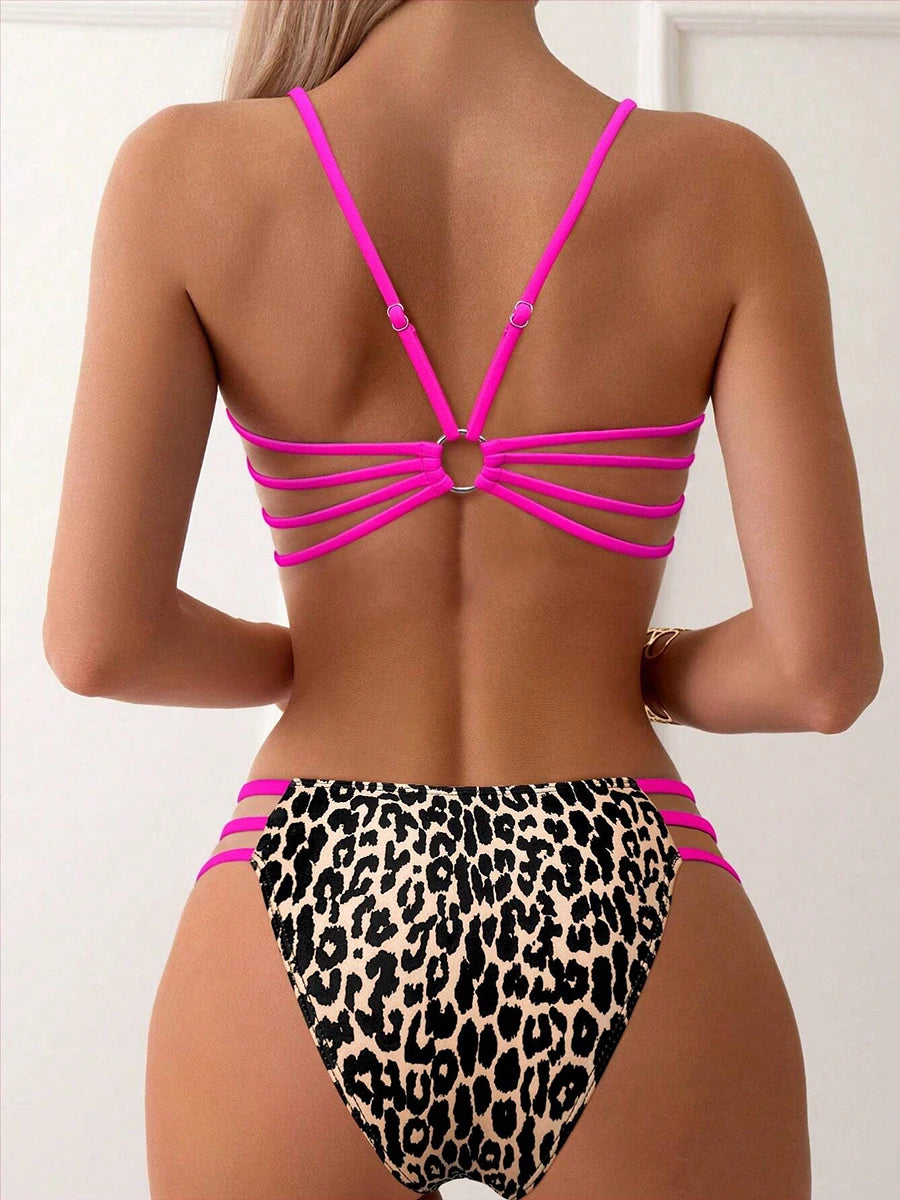 Leopard High-Waist Micro Bikini