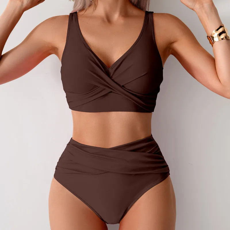 High-Waist Push-Up Bikini Set