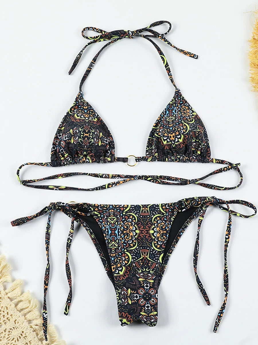 Brazilian Thong Micro Bikini Set