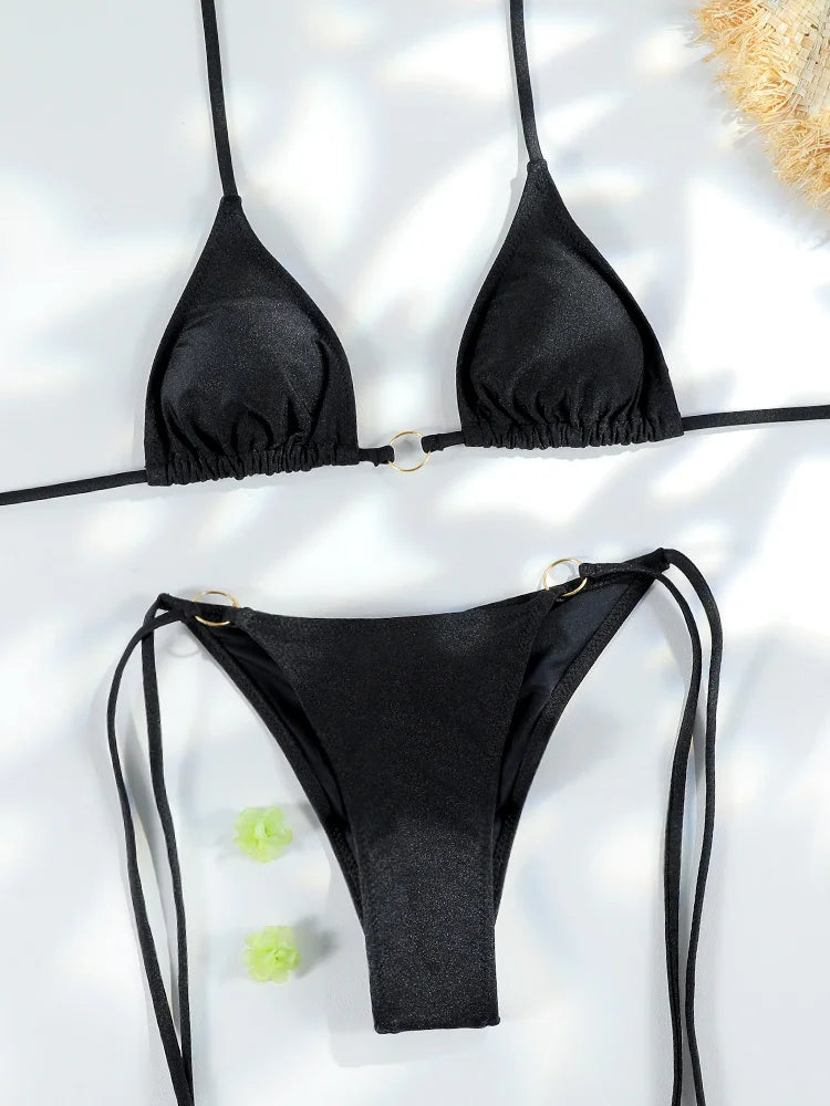 Chain Triangle Micro Bikini