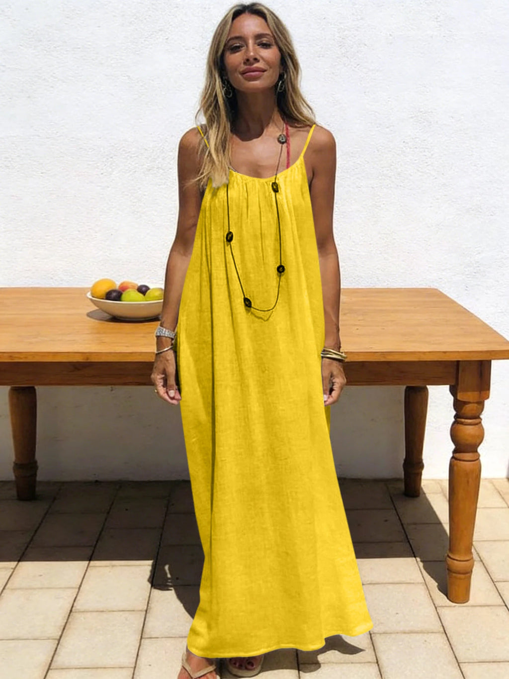 Strapless Boho Maxi Dress