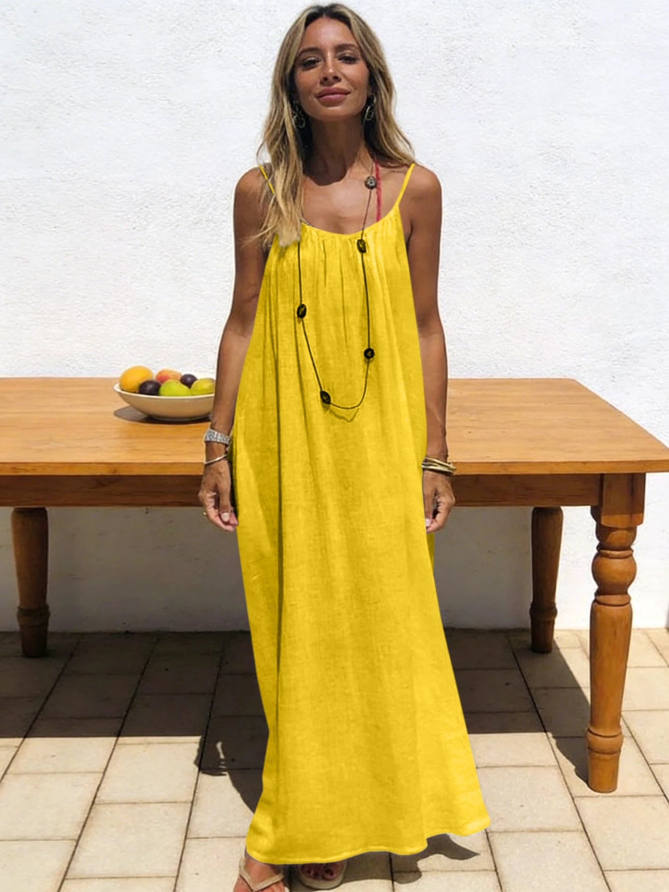 Strapless Boho Maxi Dress