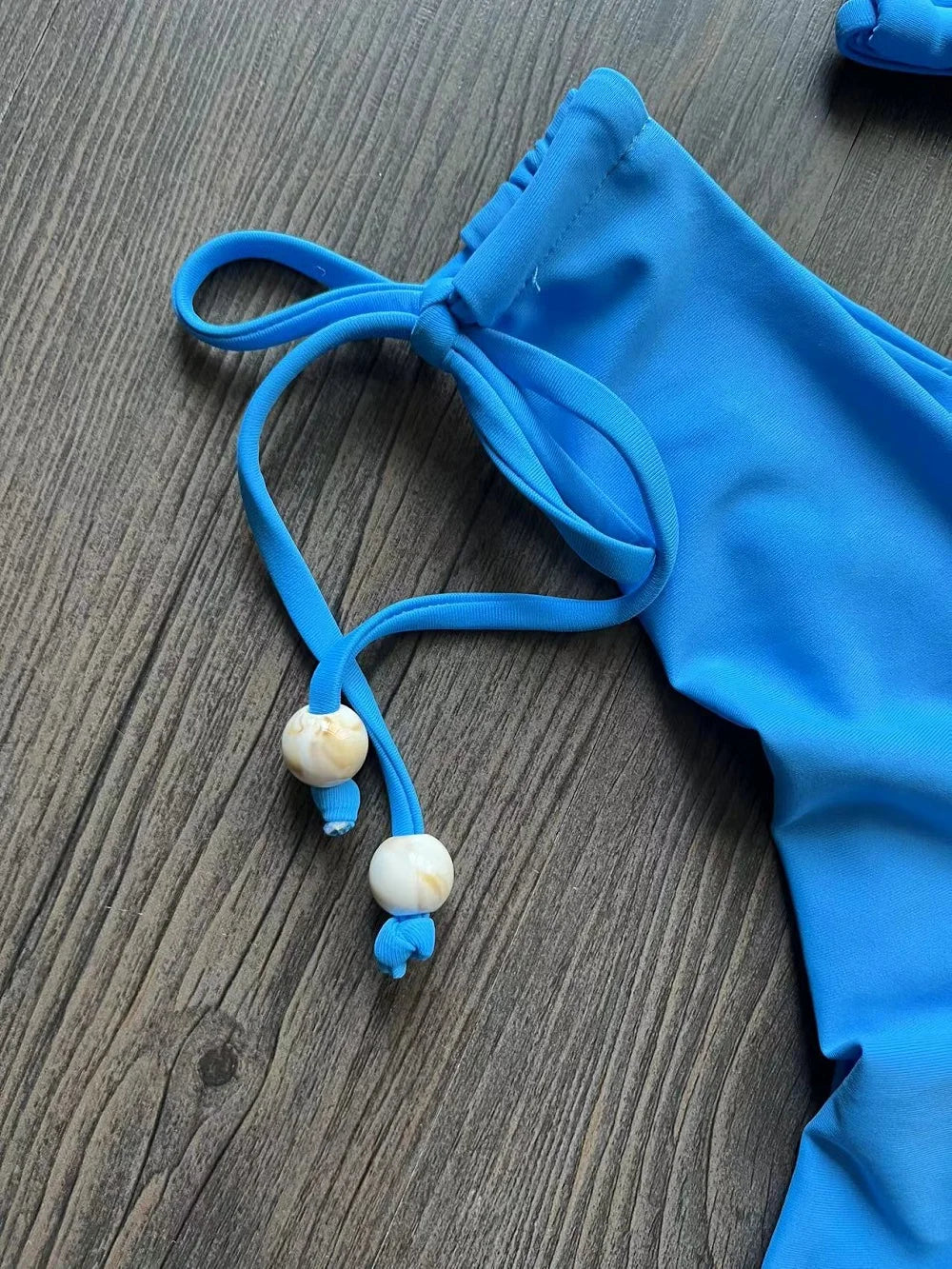 Halter Chain Triangle Bikini Set