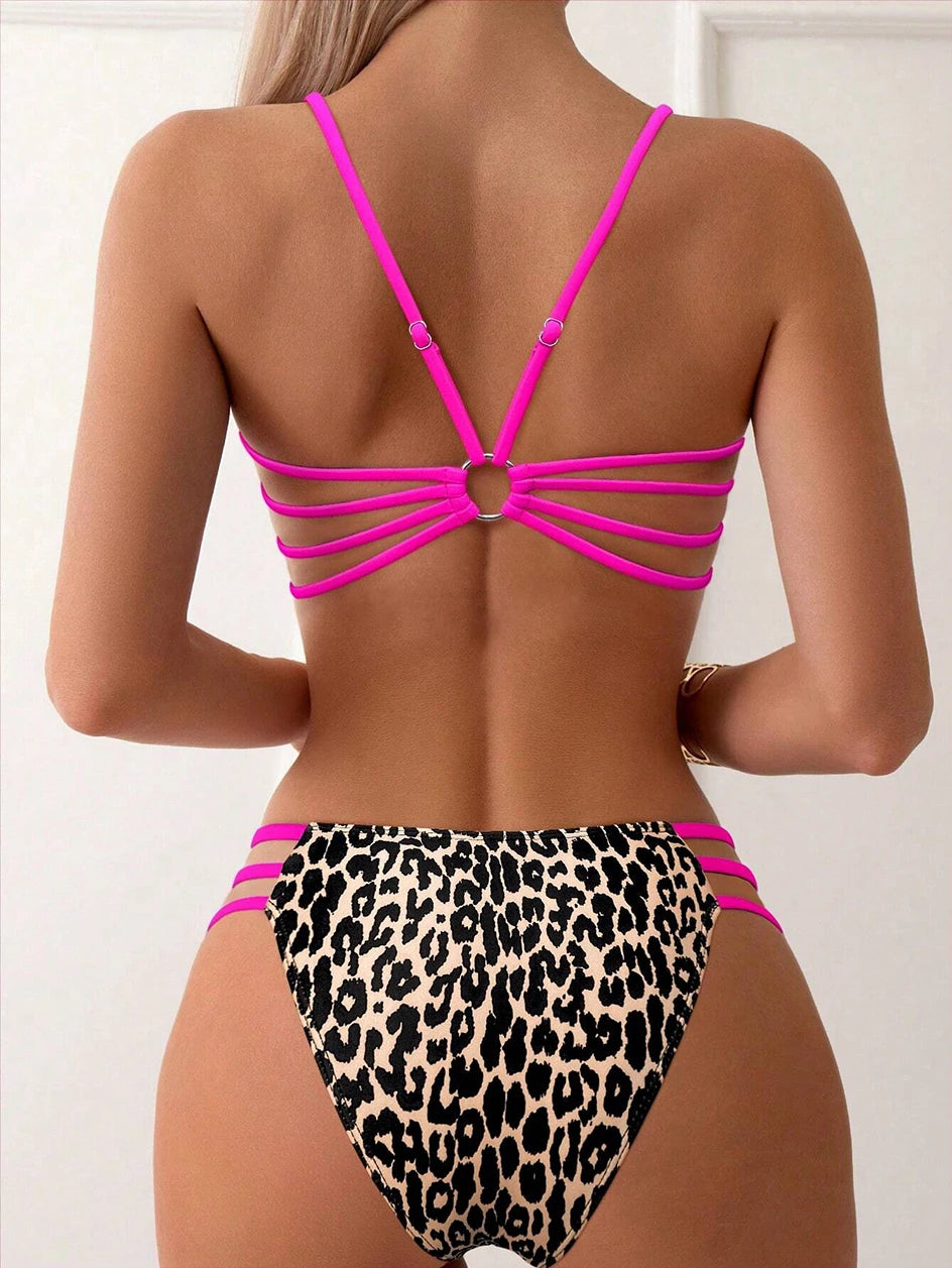 Leopard High-Waist Micro Bikini