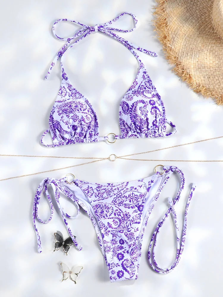 Chain Triangle Micro Bikini