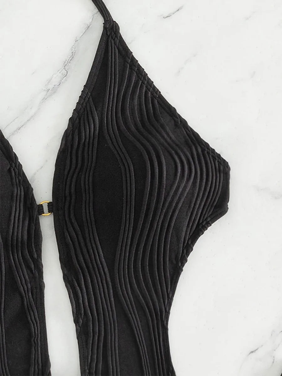 Halter V-Neck Monokini