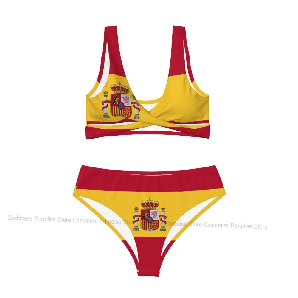 Spain Flag Bikini Set