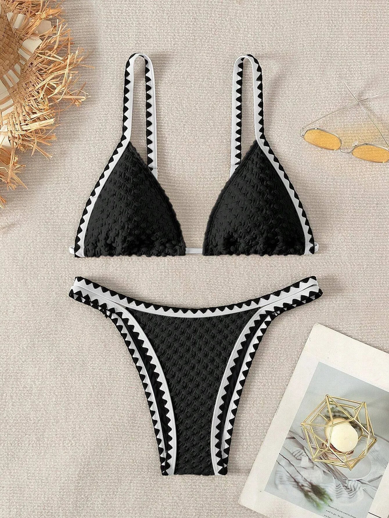 White Strapless Bikini Set