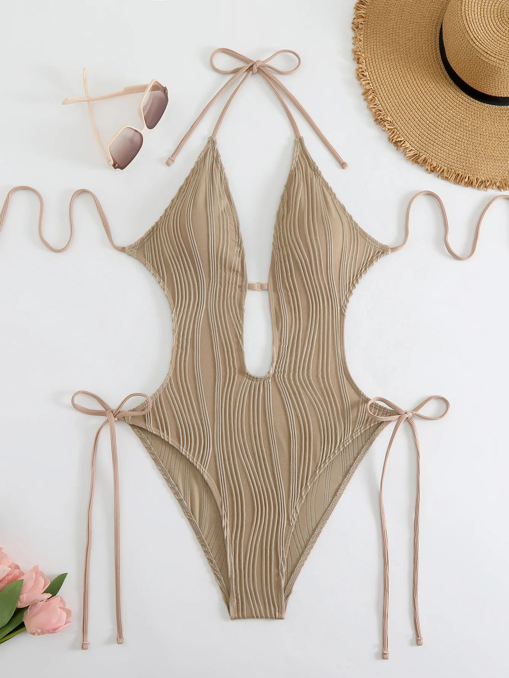 Halter V-Neck Monokini