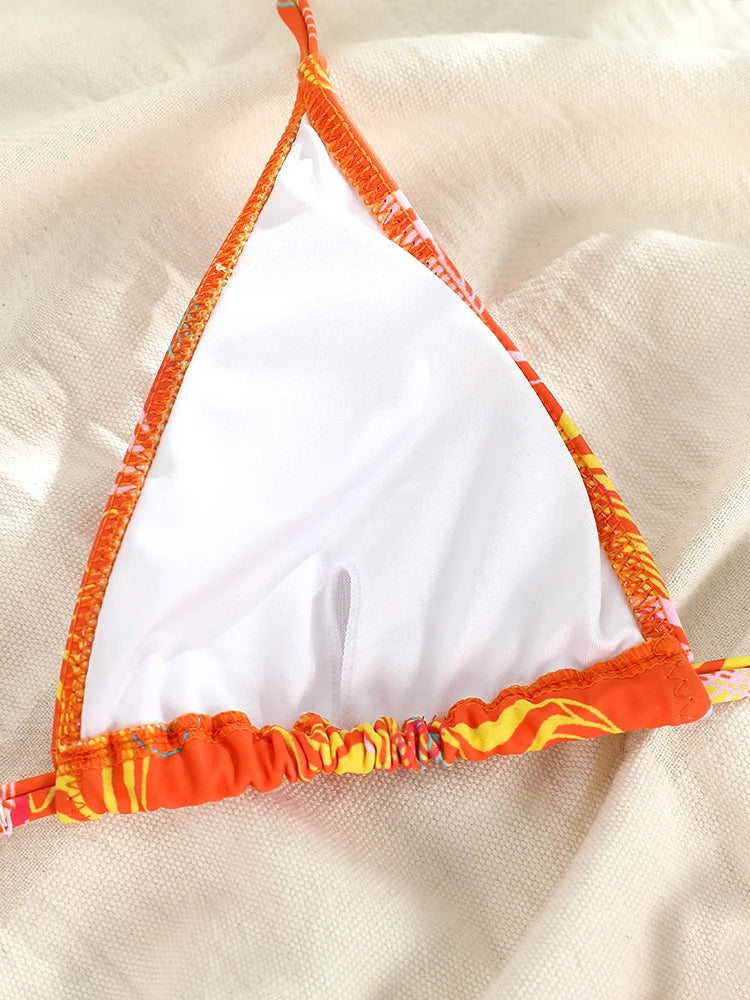 Chain Triangle Micro Bikini