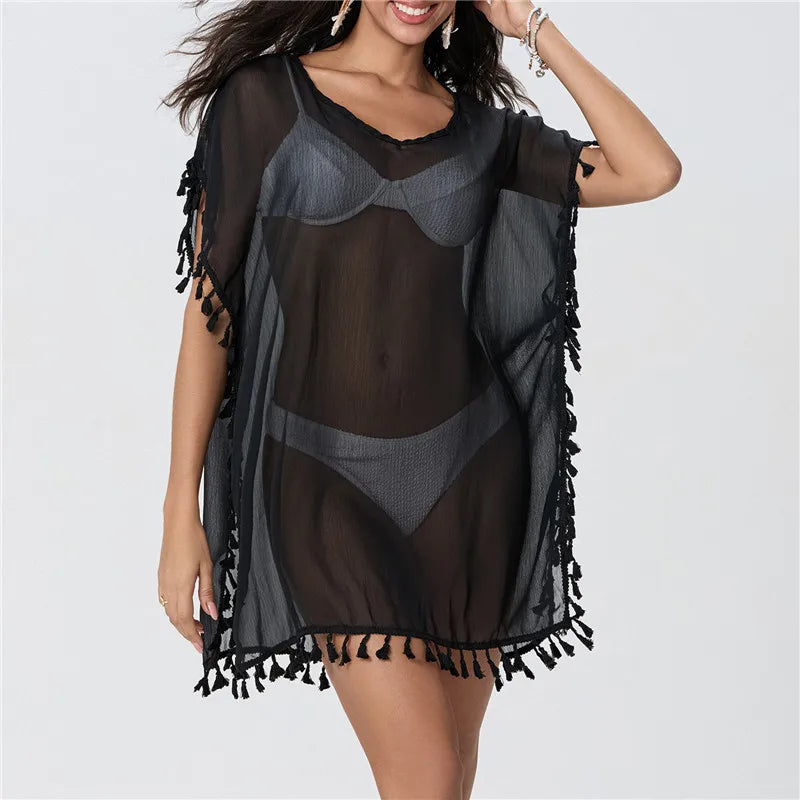 Crochet Lace Beach Cover-Up