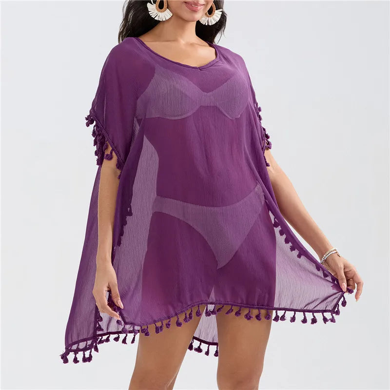 Crochet Lace Beach Cover-Up