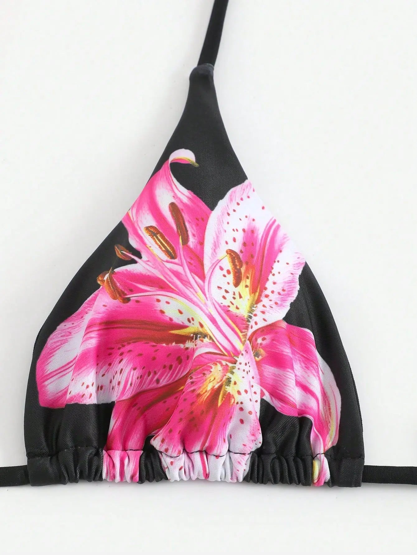 Floral Print 3-Piece High-Waist Bikini Set
