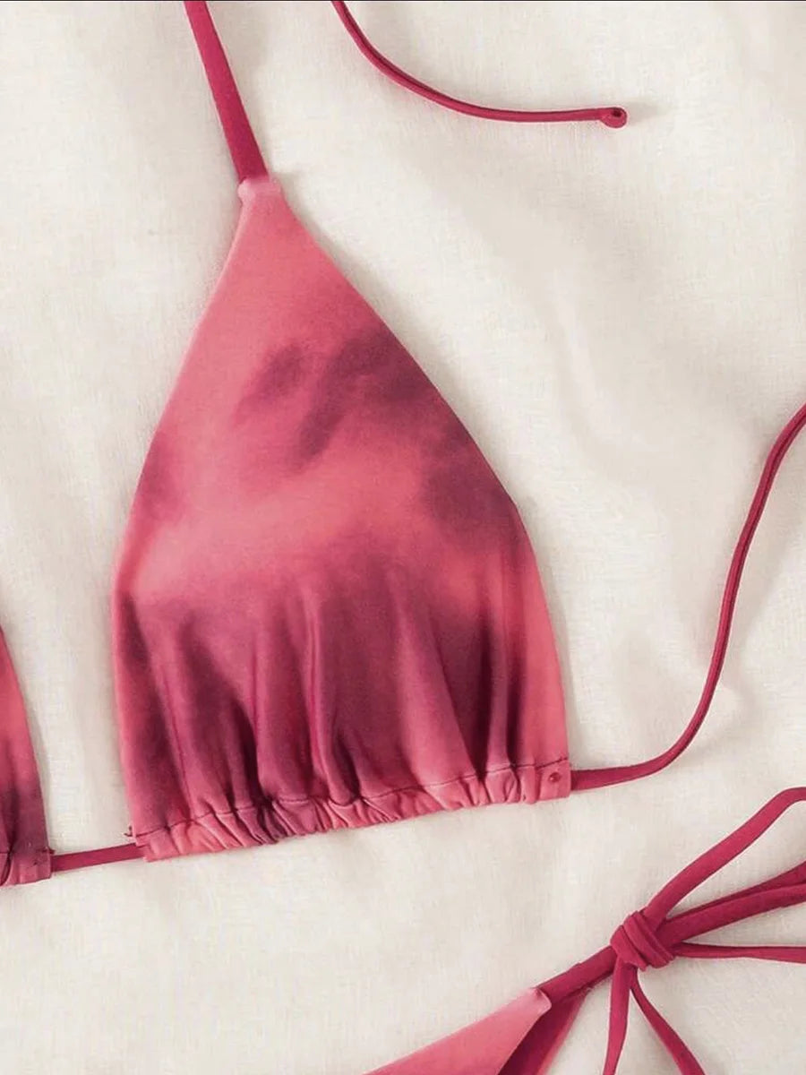 Tie-Dye Micro String Bikini