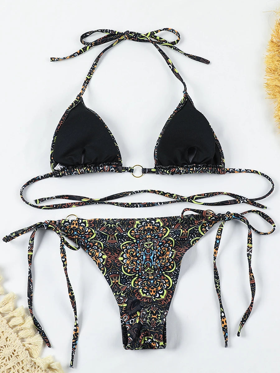 Brazilian Thong Micro Bikini Set