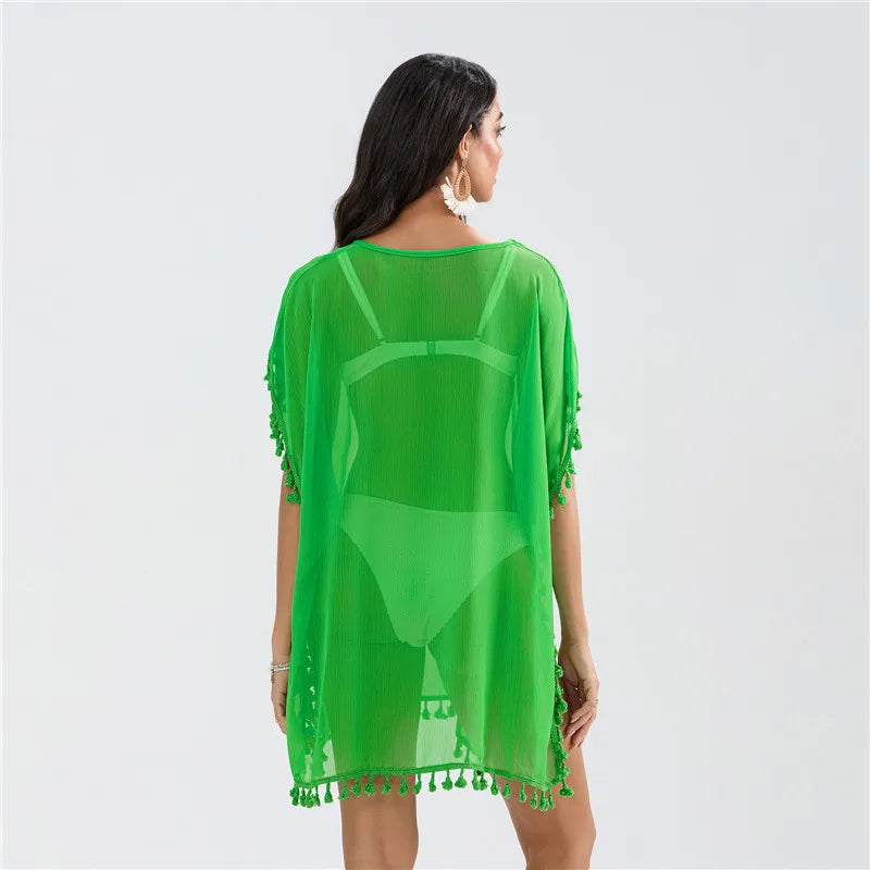 Crochet Lace Beach Cover-Up