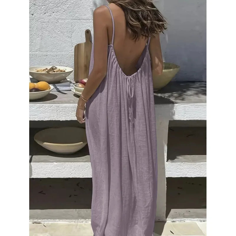 Strapless Boho Maxi Dress