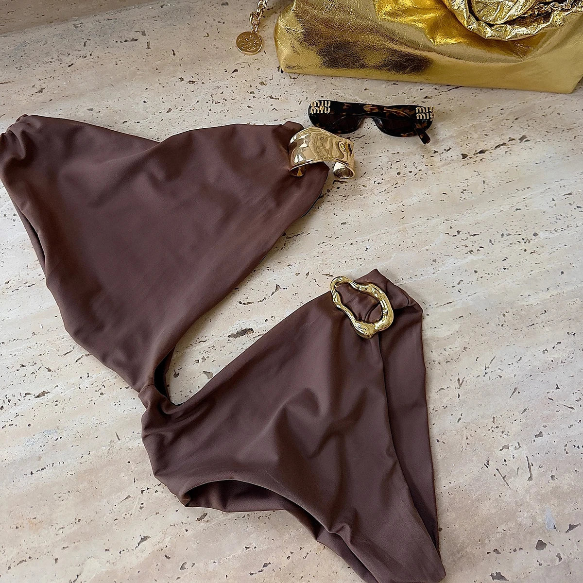 One-Shoulder Monokini Swimsuit