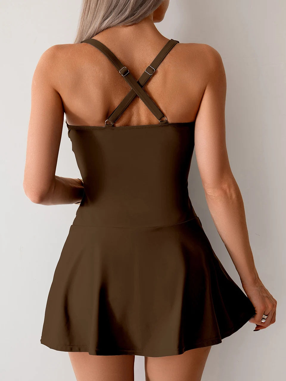 Ruched Tankini Swim Set