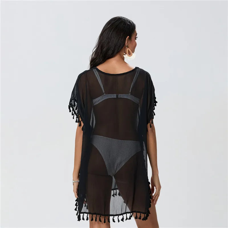 Crochet Lace Beach Cover-Up