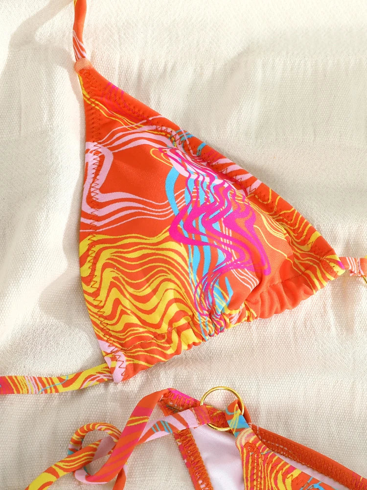 Chain Triangle Micro Bikini