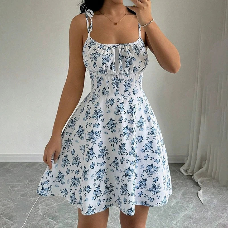 Floral Spaghetti Sundress