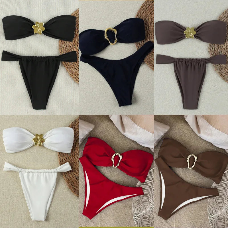 Bandeau Push-Up Bikini Set