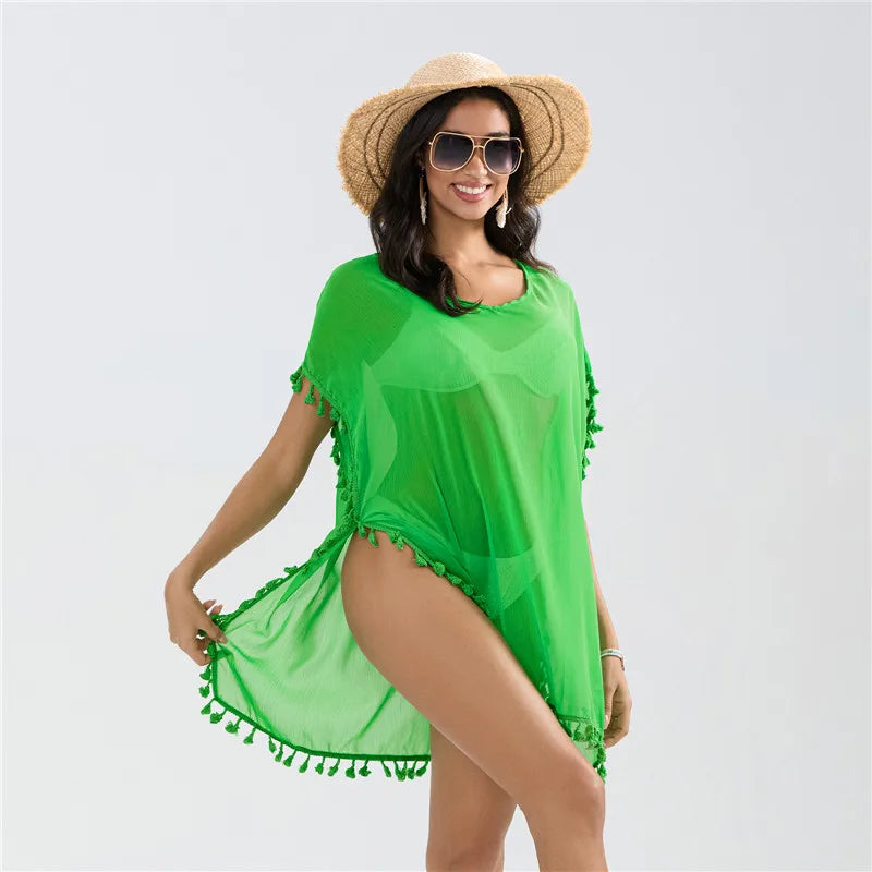 Crochet Lace Beach Cover-Up