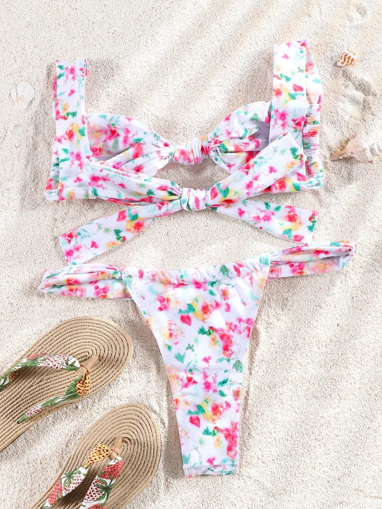 Push-Up Print Bikini Set