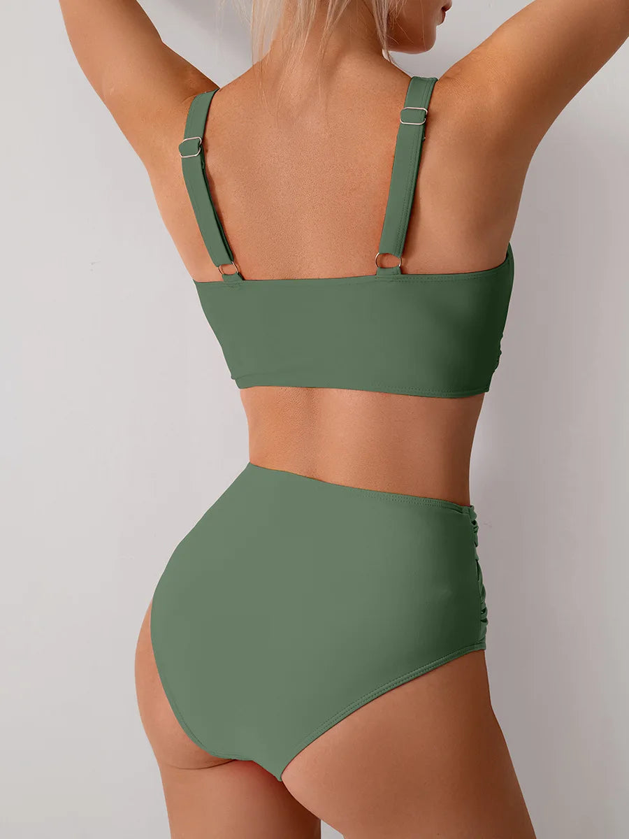 High-Waist Push-Up Bikini Set