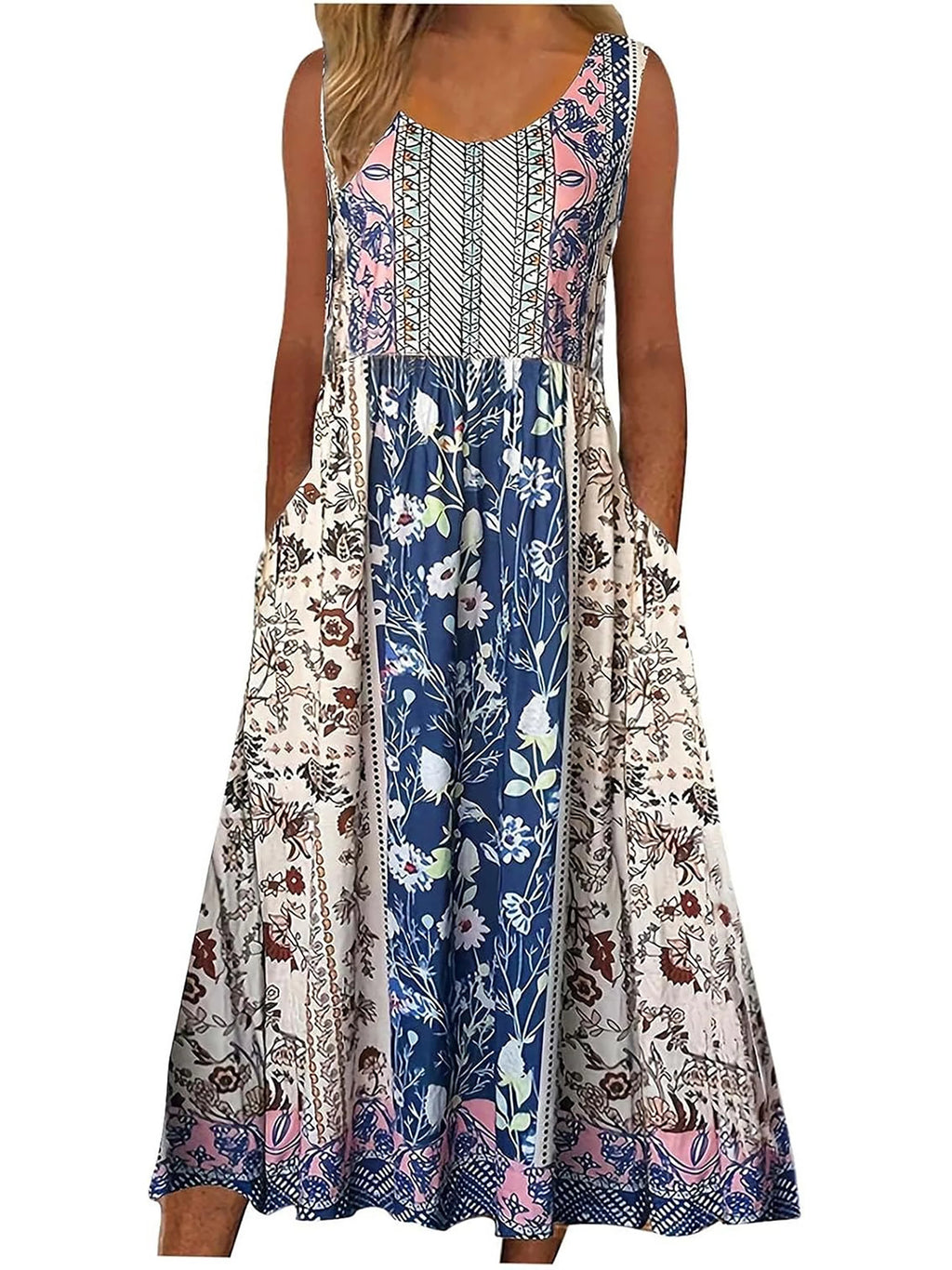 Boho Floral MIDI Sundress