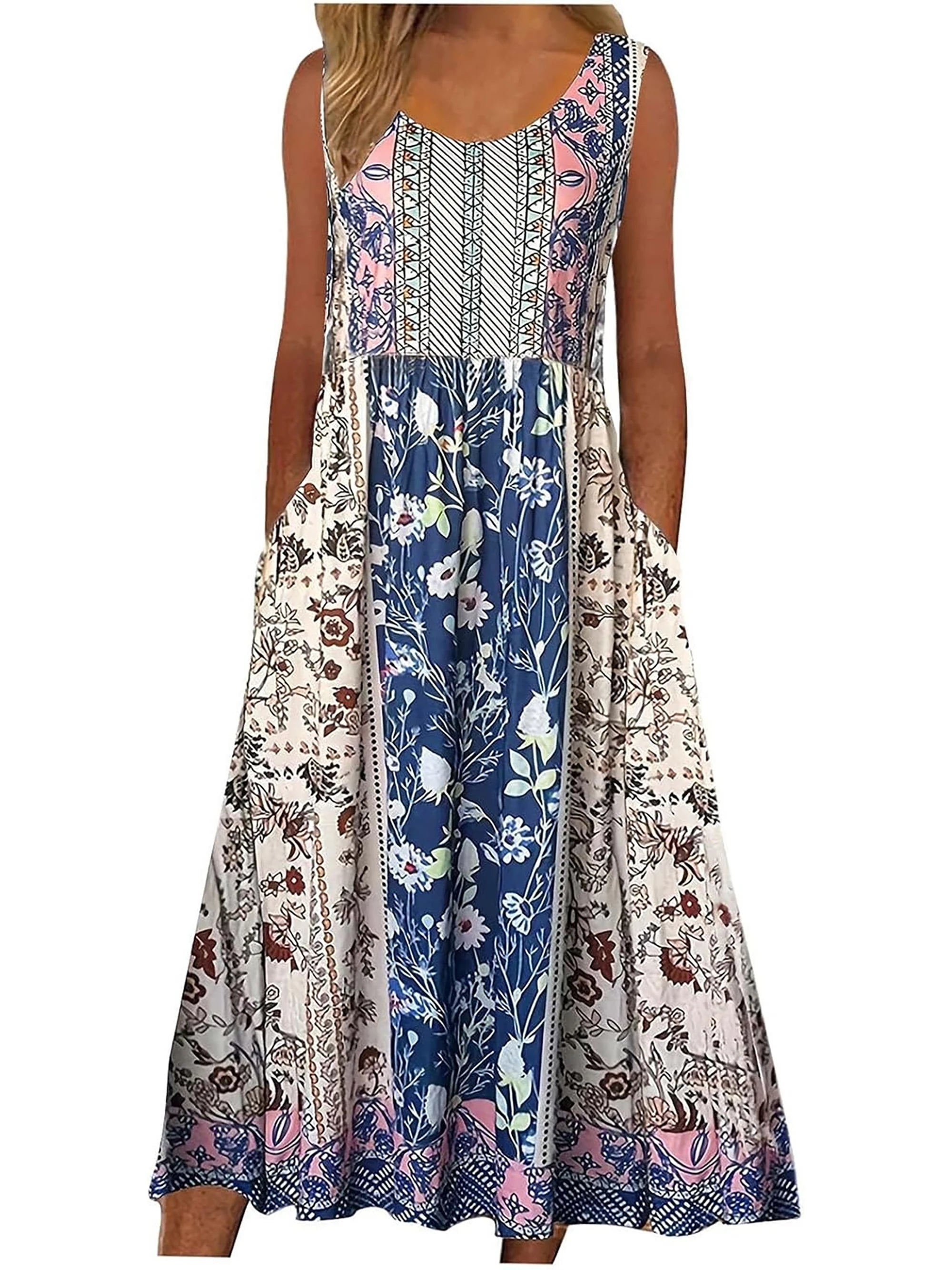 Boho Floral MIDI Sundress