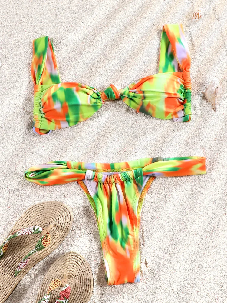 Push-Up Print Bikini Set