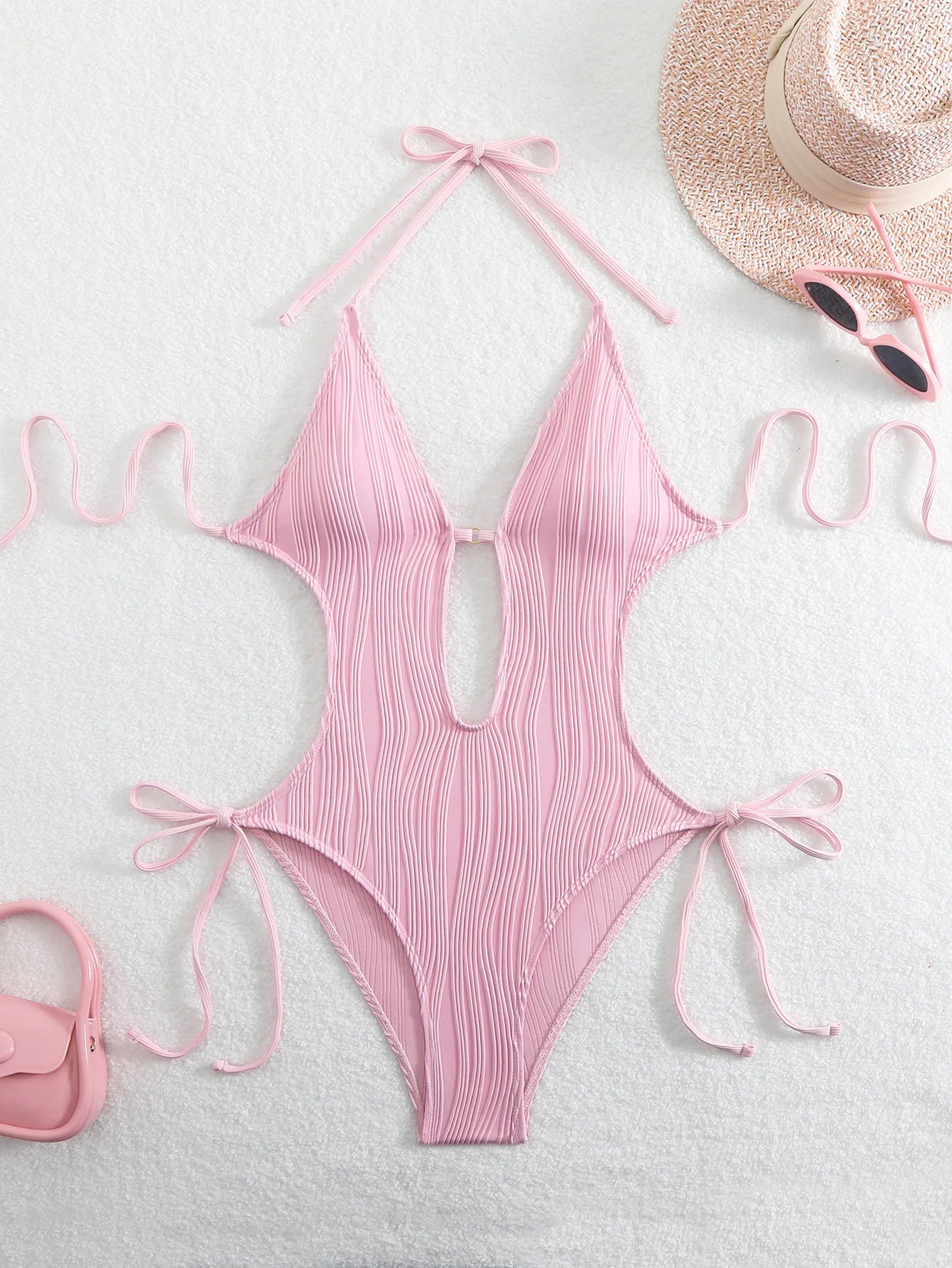 Halter V-Neck Monokini